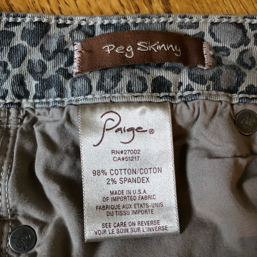 Paige ~ Premium Denim Peg Skinny Ankle Jeans - Picture 8 of 8